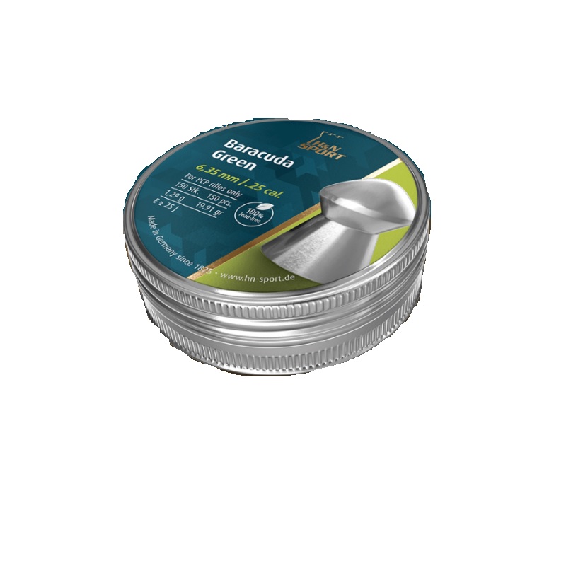 H&N Baracuda Green Lead Free Pellets .25 cal. 92066350013 eBay