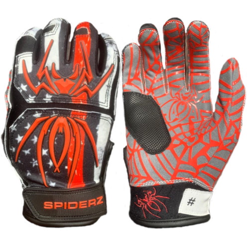 spiderz youth batting gloves